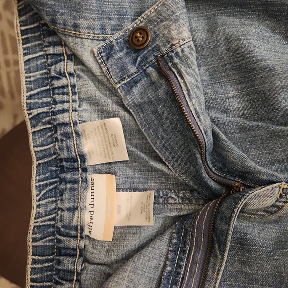 VINTAGE ALFRED DUNNER MIDI/MAXI SKIRT JEANS - Picture 6 of 6